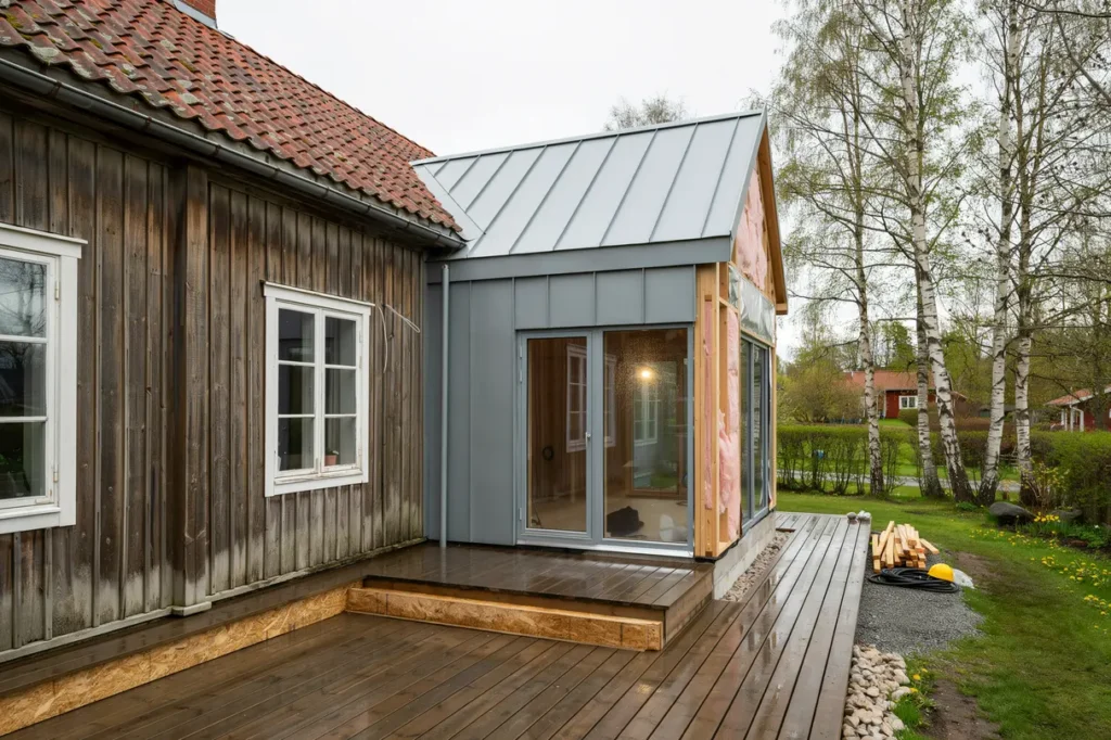 bygga uterum som h ller ret om grund isolering och takval f r svensk villa